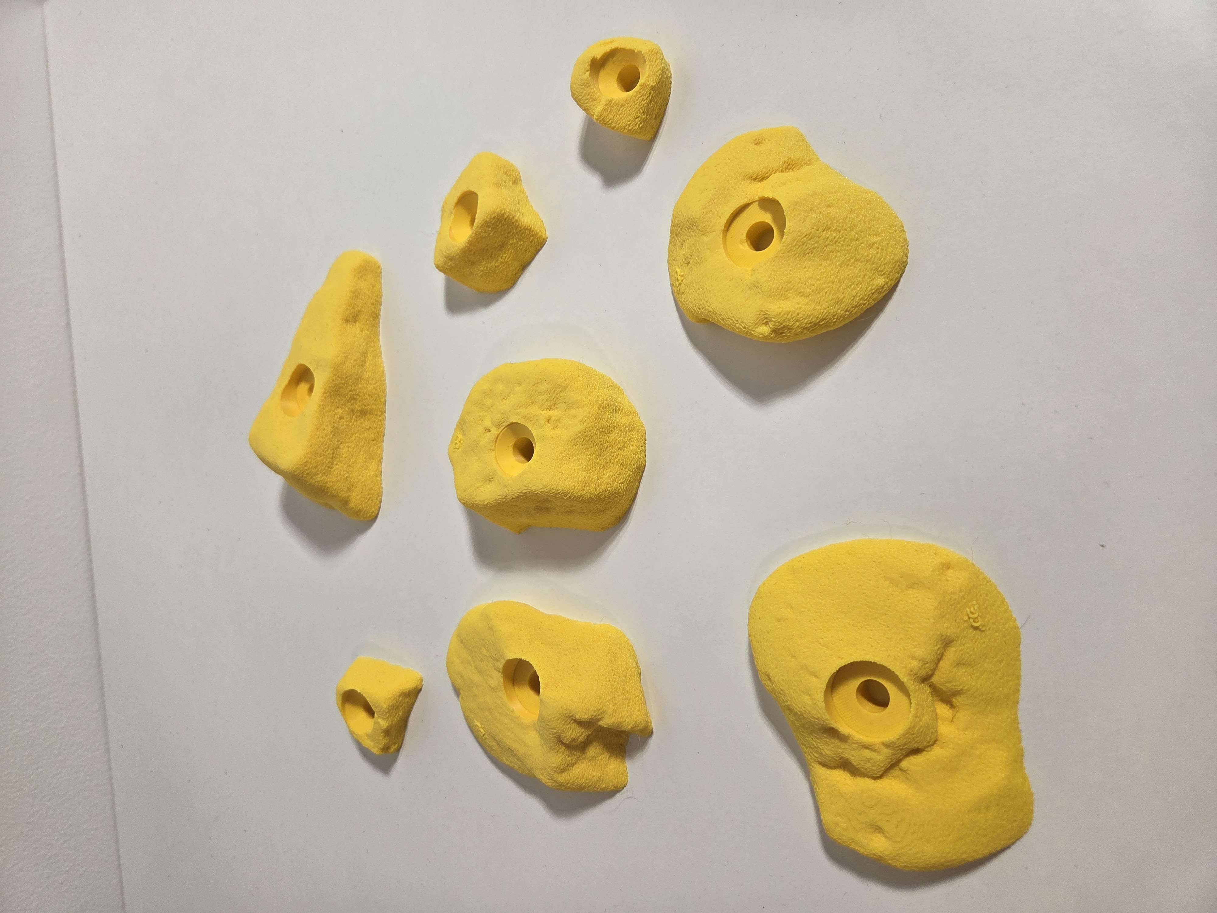 Klättergrepp – Set med 8 st – 3D-printade