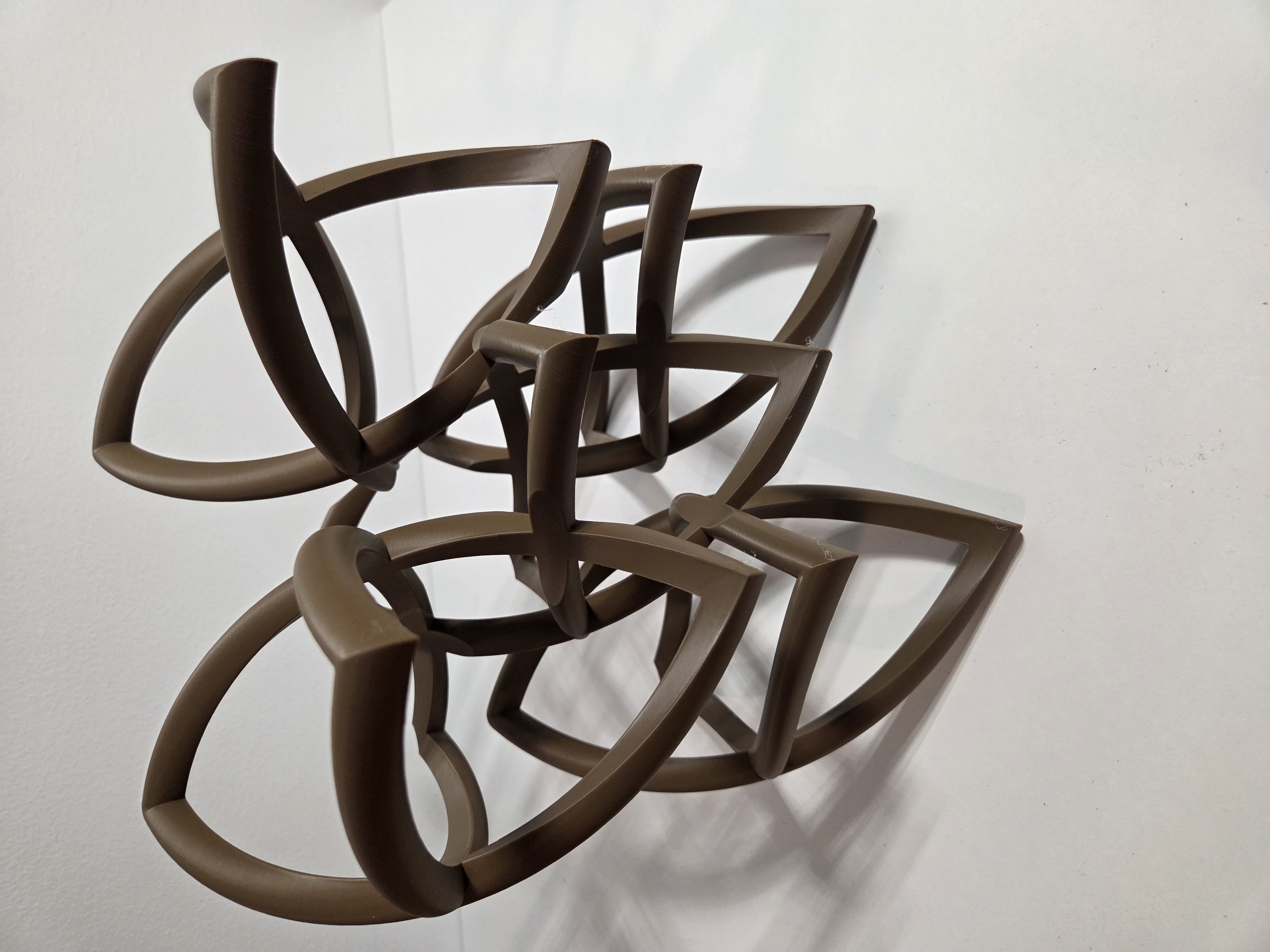 3D-printad geometrisk flaskhållare