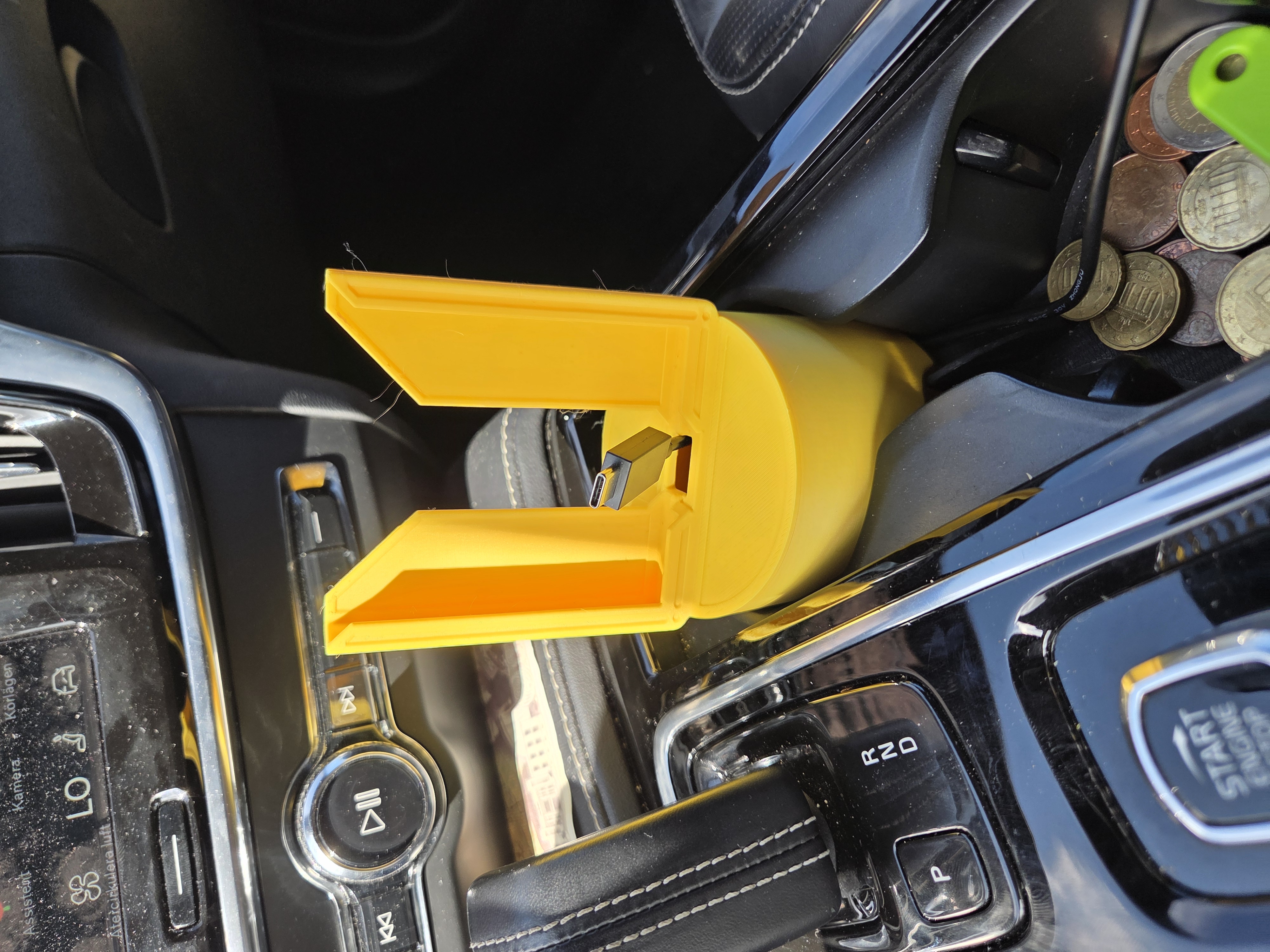 Mobilhållare för Volvo V90 – 3D-printad