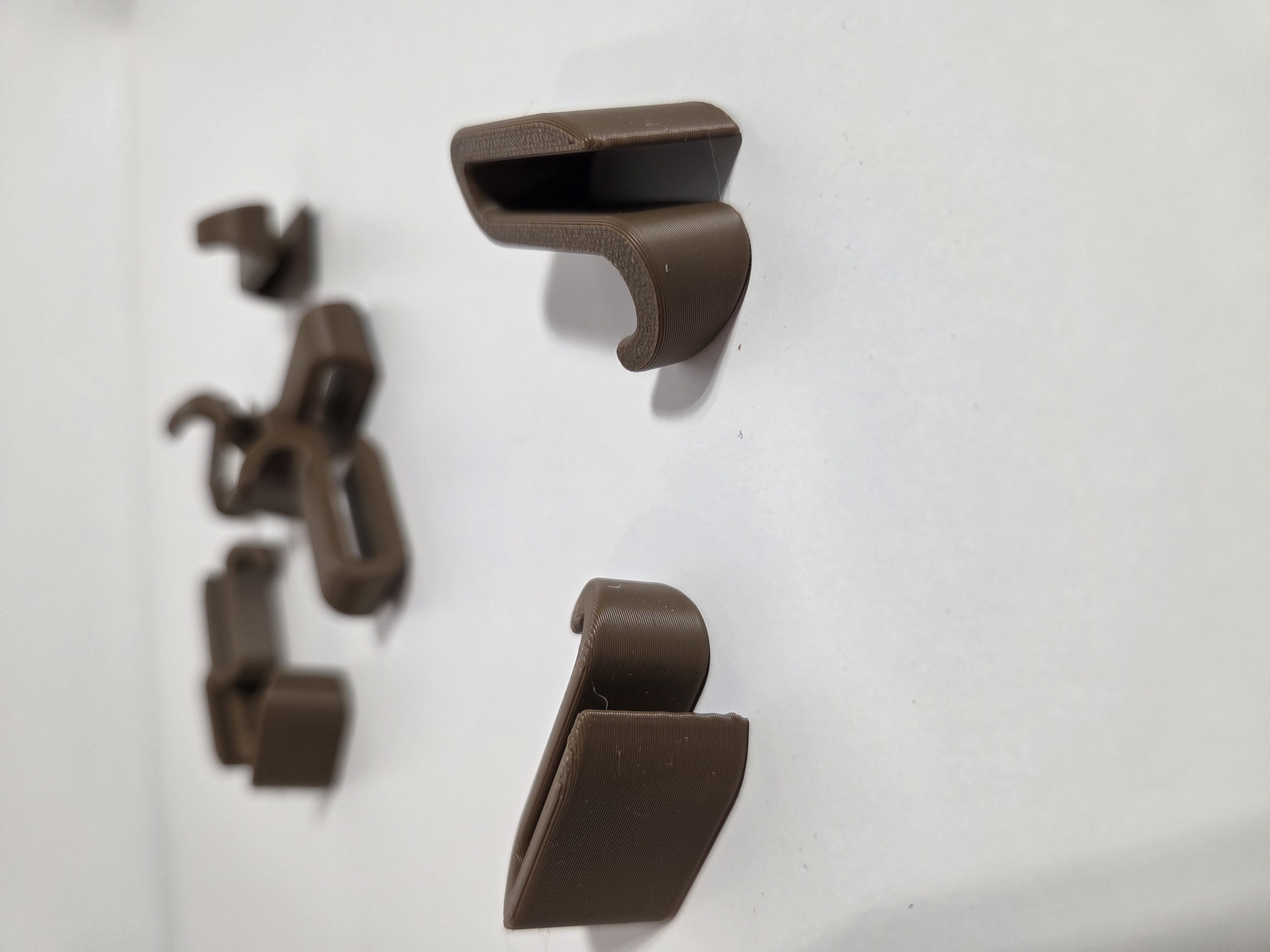 Krokar för duschvägg i glas – 4-pack – 3D-printade